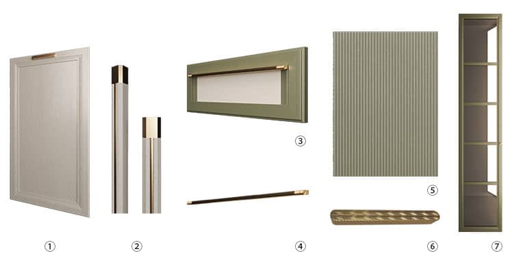 European Style Green Vintage Wardrobe — frame 5