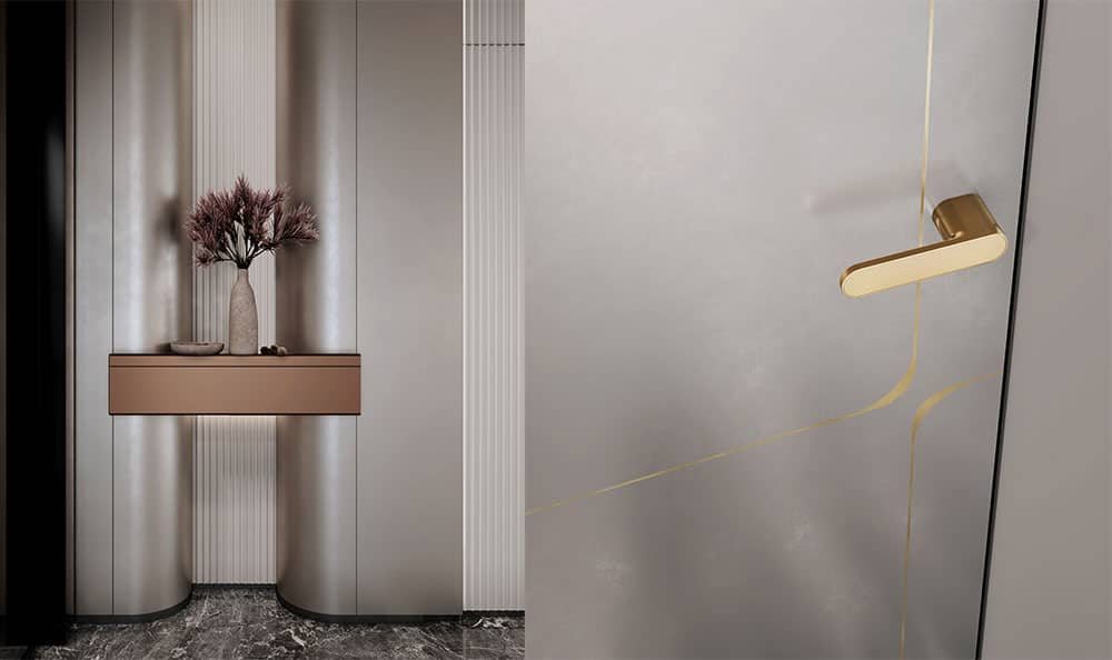 Luxury Gray Painted Interior Door — frame 1