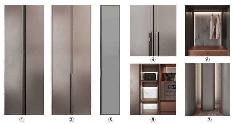 Customized Luxury French Aluminum Frame Walk in Closet — frame 5