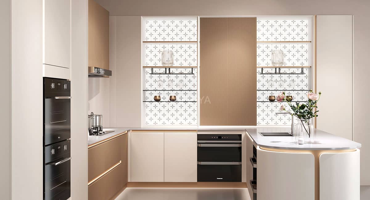 Modern Complete White PVC Kitchen Cabinets — frame 3