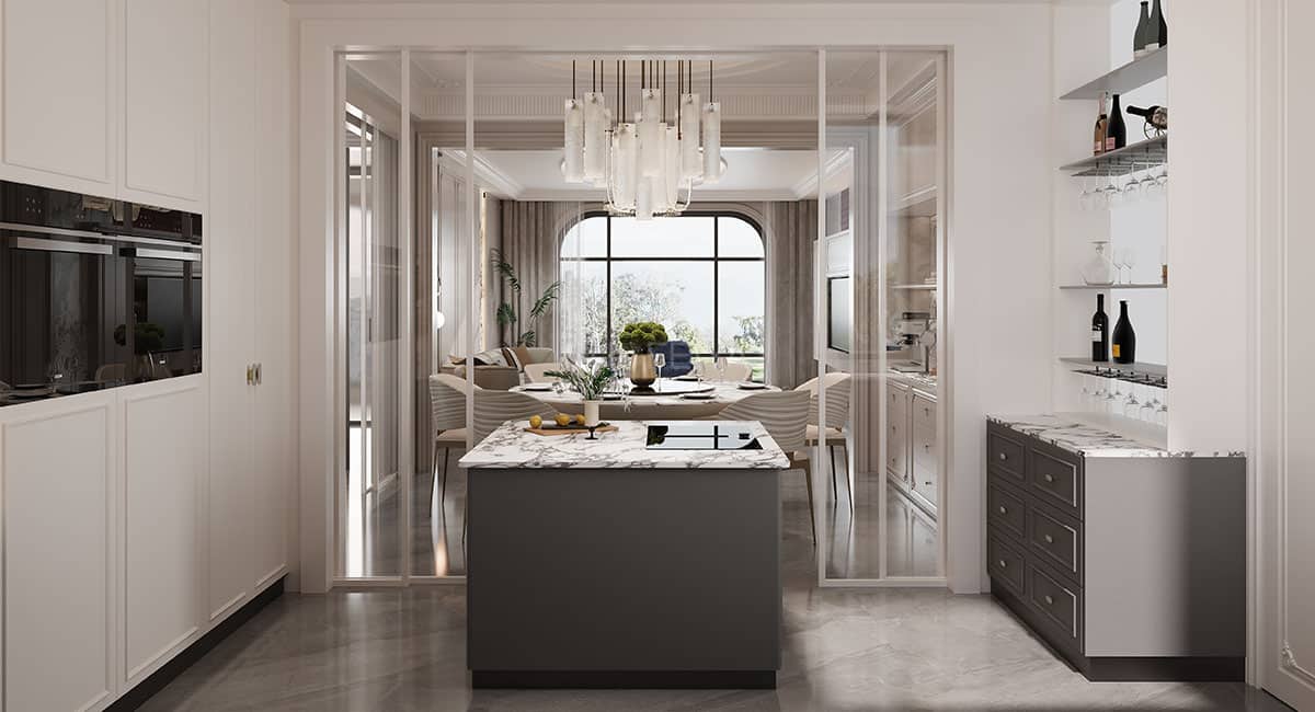 Wholesale European-style Light Luxury Kitchen Cabinet — frame 1