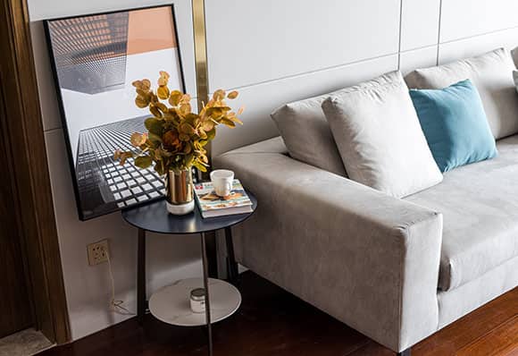 A 122 m² exquisite, practical, and well-designed three-bedroom condo with a modernized decoration genre — frame 8