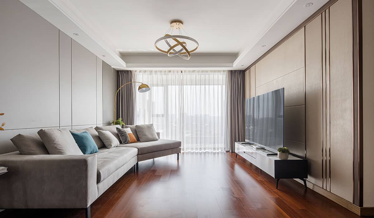 A 122 m² exquisite, practical, and well-designed three-bedroom condo with a modernized decoration genre — frame 1
