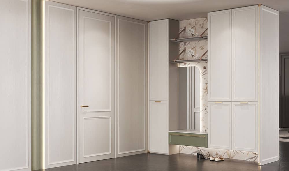 Suofeiya Modern White Painted Interior Door — frame 1