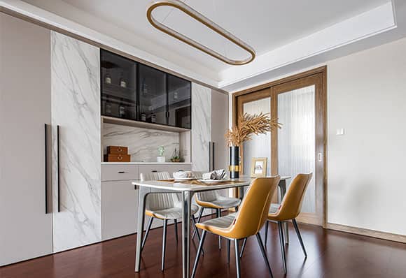 A 122 m² exquisite, practical, and well-designed three-bedroom condo with a modernized decoration genre — frame 4