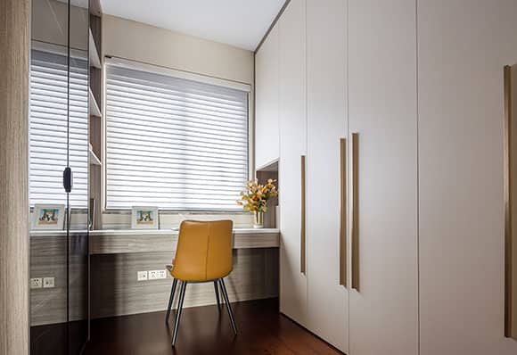 A 122 m² exquisite, practical, and well-designed three-bedroom condo with a modernized decoration genre — frame 15