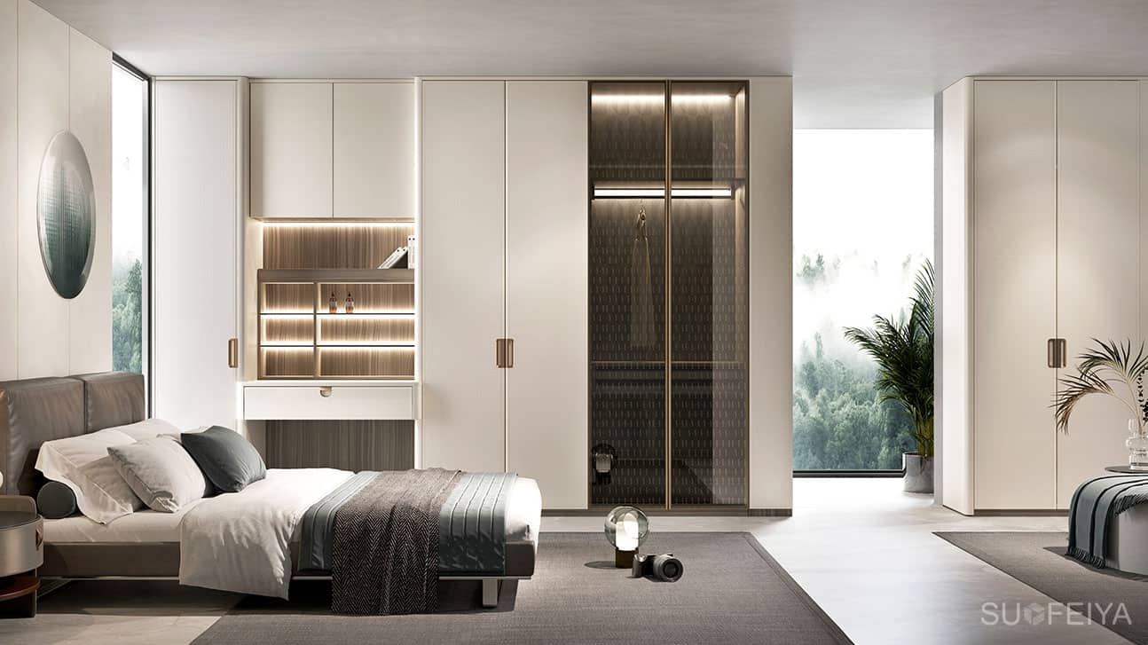 2023 Luxury White PVC Wardrobe Design — frame 4