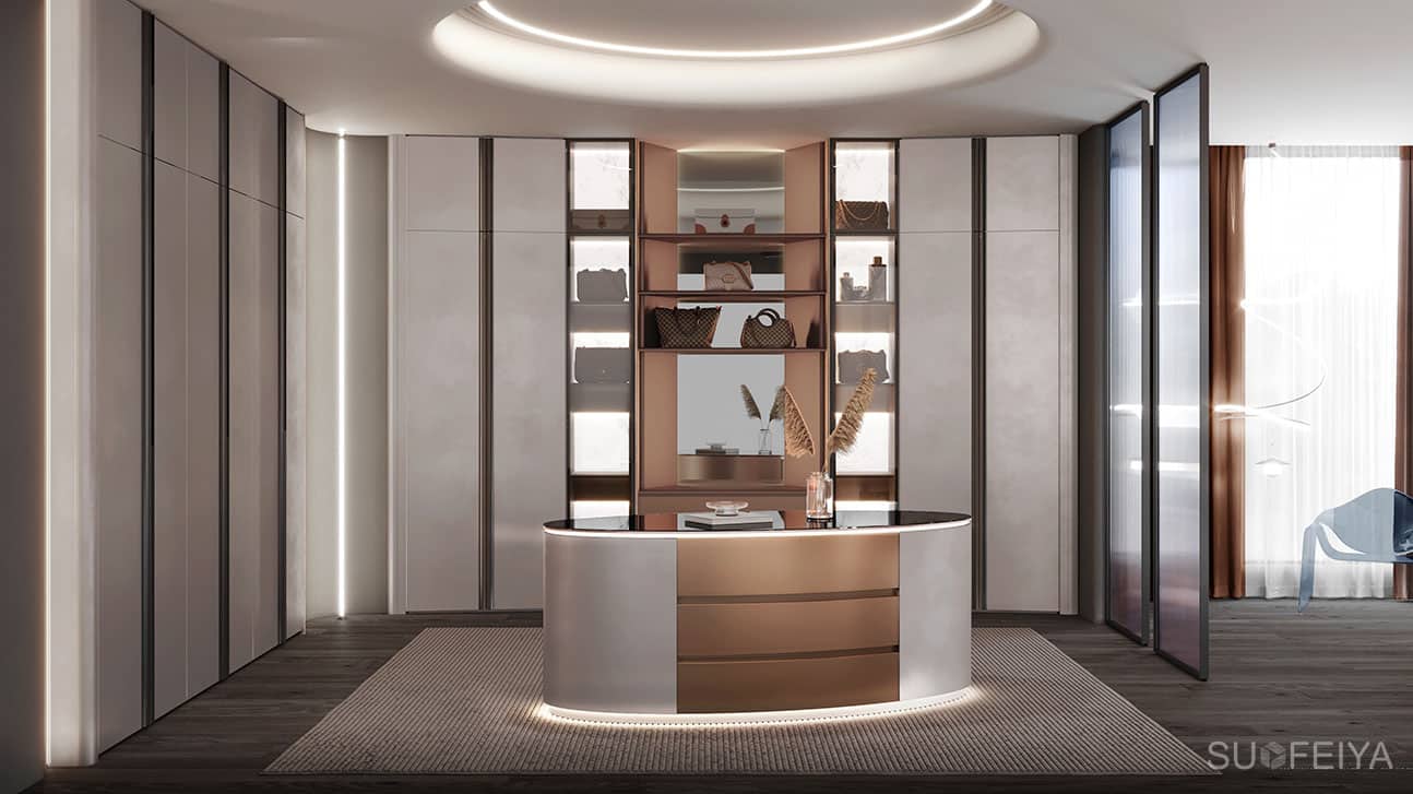 Customized Luxury French Aluminum Frame Walk in Closet — frame 4