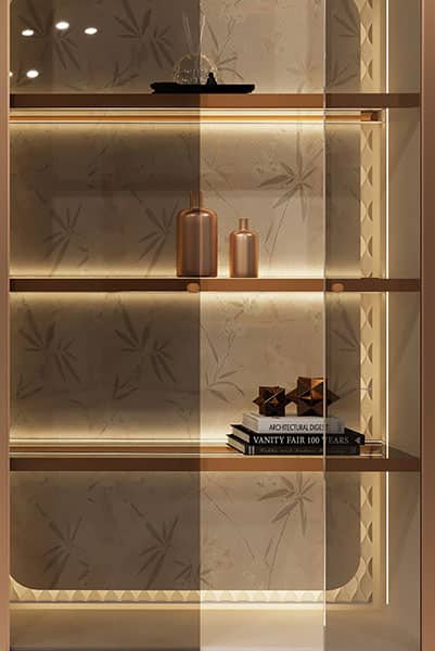 Customized Luxury French Aluminum Frame White Walk in Closet — frame 1