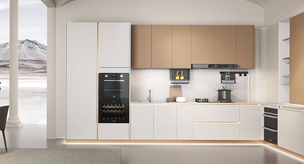 Modern Complete White PVC Kitchen Cabinets — frame 1