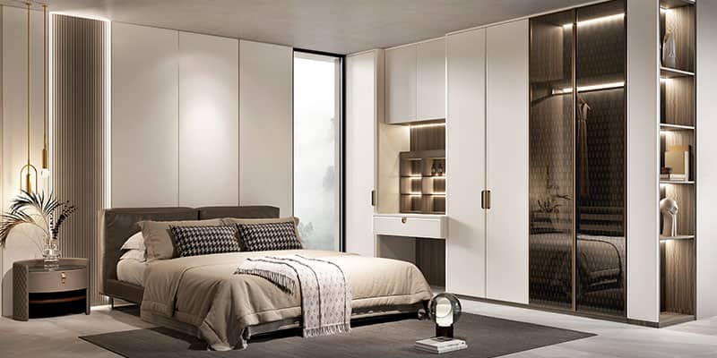 2023 Luxury White PVC Wardrobe Design — frame 3