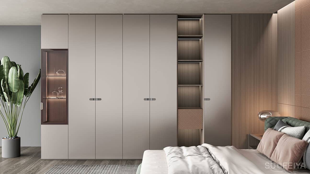 Custom Modern Gray Wardrobe Closet — frame 4