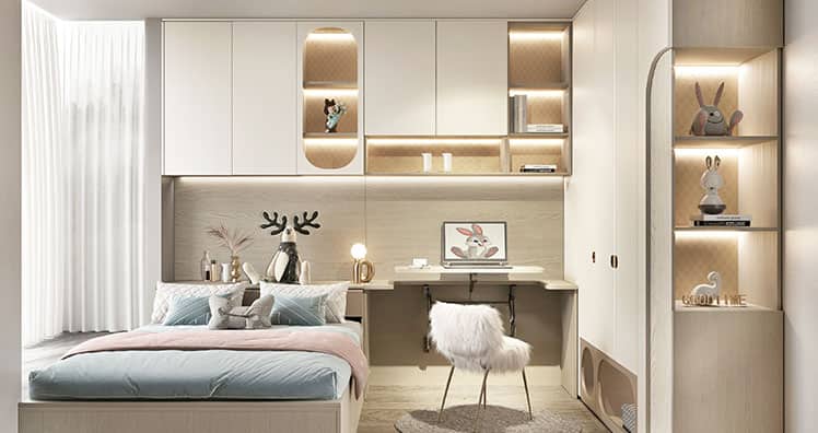 2023 Luxury White PVC Wardrobe Design — frame 5