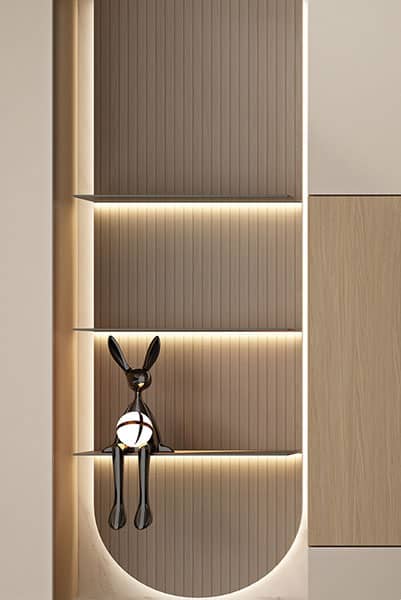 Modern Wood Style Wardrobe