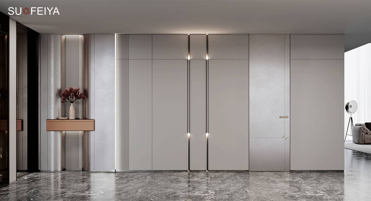 Luxury Gray Painted Interior Door