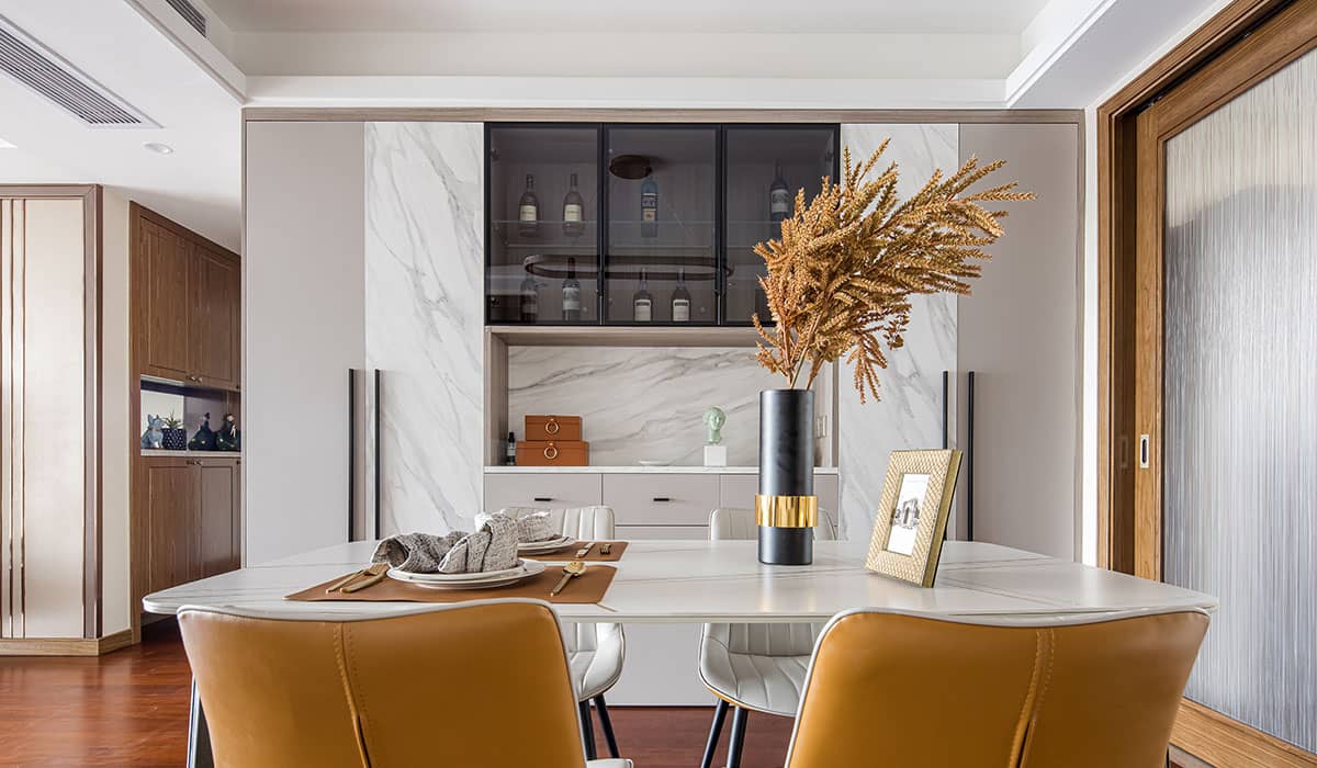 A 122 m² exquisite, practical, and well-designed three-bedroom condo with a modernized decoration genre