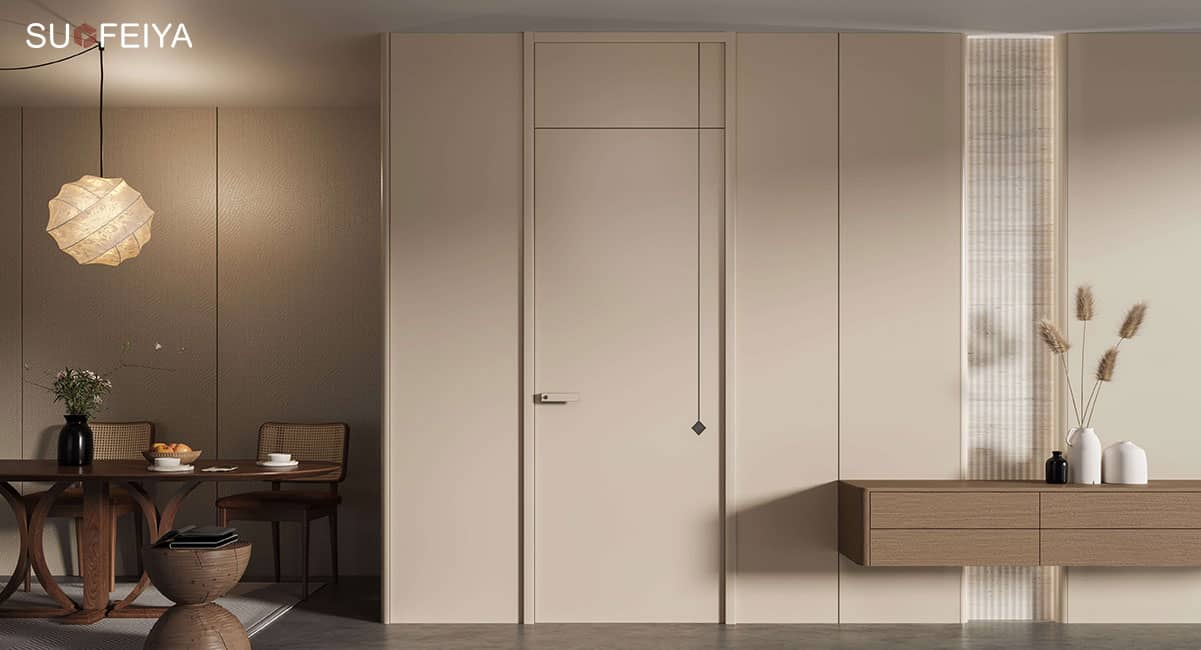 Modern Melamine Wooden Interior Door