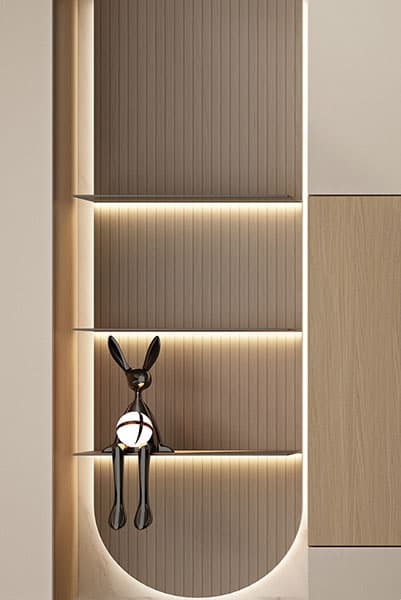 Modern Wood Style Wardrobe