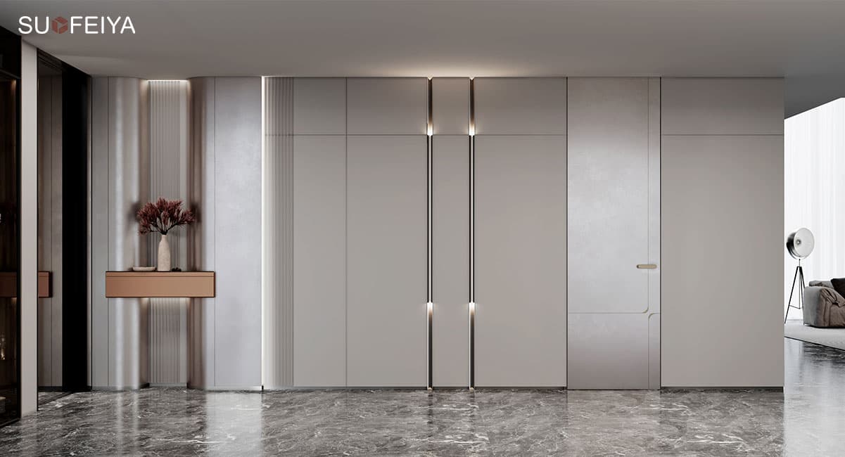 Luxury Gray Painted Interior Door