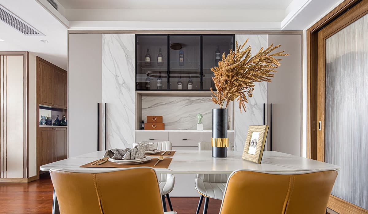 A 122 m² exquisite, practical, and well-designed three-bedroom condo with a modernized decoration genre