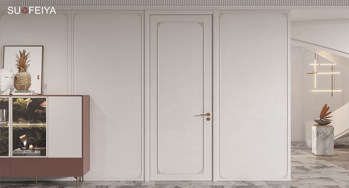 Luxury White PVC Prehung Interior Door