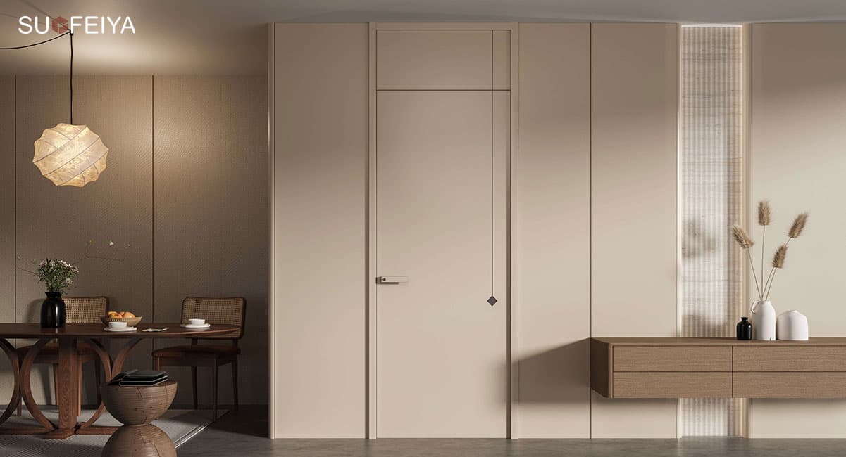Modern Melamine Wooden Interior Door